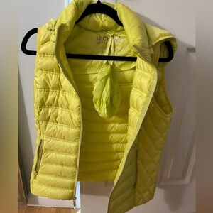 Michael Kors Lime Green Packable Vest . Yellow ish green beautiful!